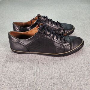 Coach Leather Casual Shoes Mens Size 13D Black Lace Up Sneaker